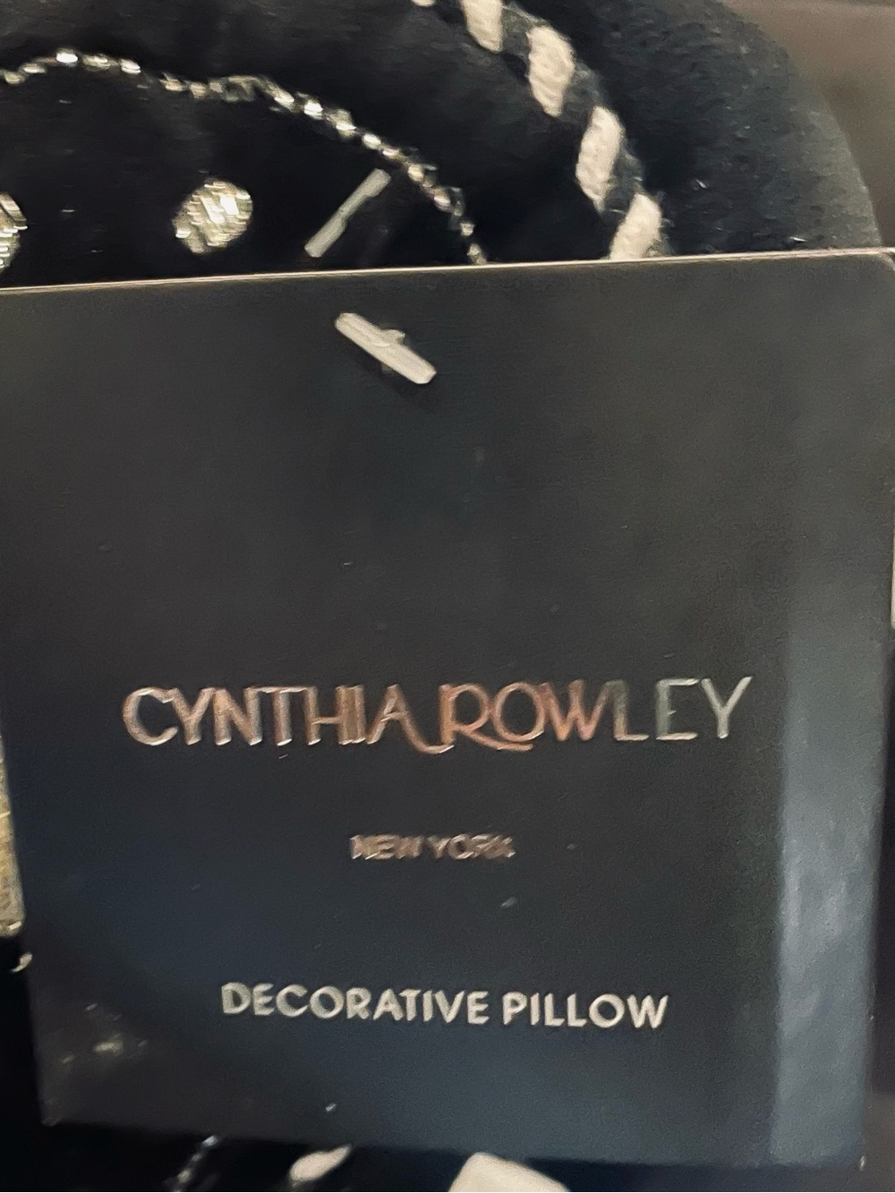 CYNTHIA ROWLEY NWT Butterfly Shaped Embroidered Celestial Accent Throw Pillow - Picture 6 of 14